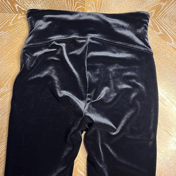 SPANX Black Velour Leggings S - Picture 5 of 8